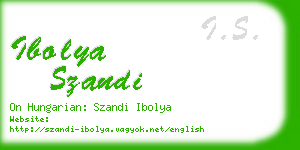 ibolya szandi business card